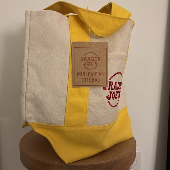 Yellow Trader Joes mini tote. VERY LIMMITED SUPPLY. - Picture 3 of 3